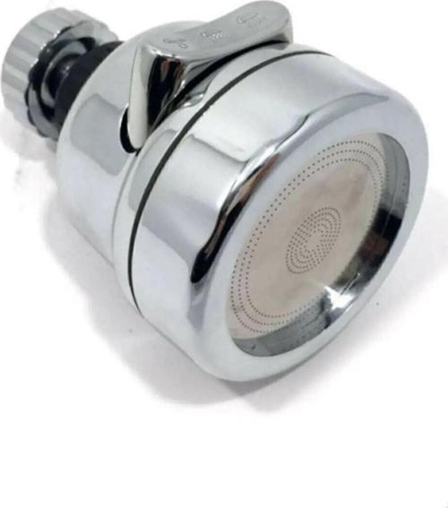 Krom Üç Fonksiyonlu 360° Oynar Tasarruflu Musluk Başlığı