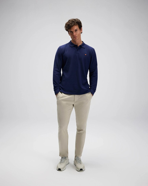 EM582 Erkek Polo Yaka Lacivert Sweat