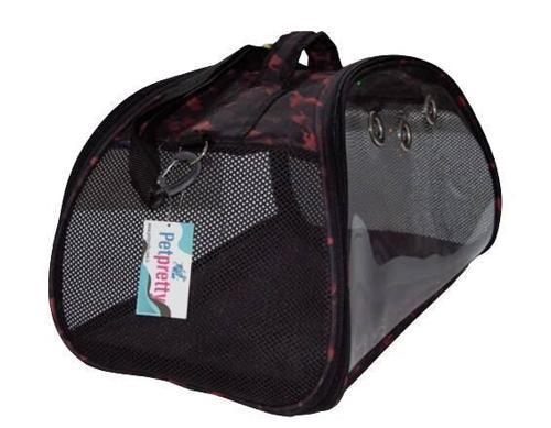 ŞEFFAF KEDİ KÖPEK ÇANTASI KIRMIZI