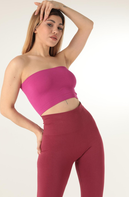 Seamless Straplez Fitilli Spor Büstiyer