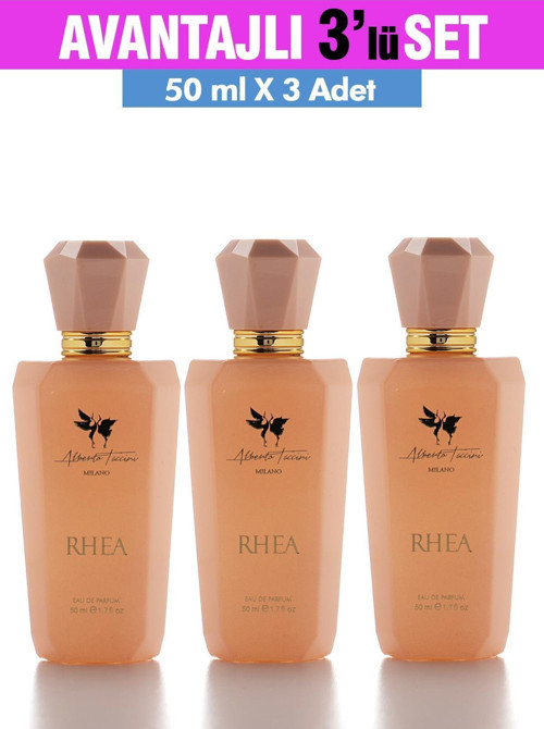 3'Lü Set Alberto Taccini Rhea Kadın Parfümü 50 ml