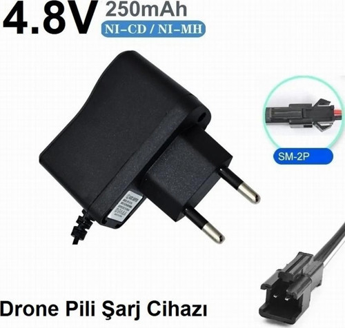 Drone Pil Şarj Cihazı Sm-2p Fiş Güç Adaptörü 4.8v Çıkış 2 YIL GARANTİLİ