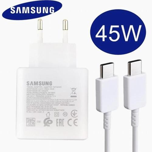 Orjinal Samsung Ep-Ta845Xwegww 45W Type-C Çıkış Hızlı Şarj Cihazı Beyaz (GARANTİLİ)