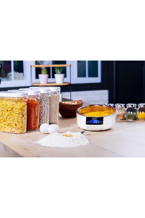 ZLN2977 Dijital Mutfak Tartısı | Kaseli | 5 kg | 1 gr Hassasiyet | LCD | Paslanmaz Çelik | Pil Dahil