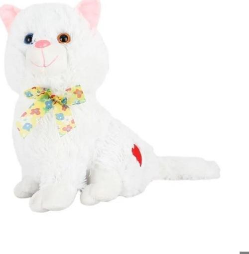 Sesli Peluş Van Kedisi 33 cm Miyavlayan Oyuncak Van Kedisi