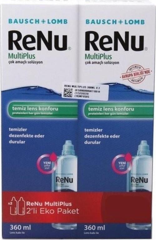 Renu Multiplus Lens Solüsyonu 360 Ml - İkili Kofre