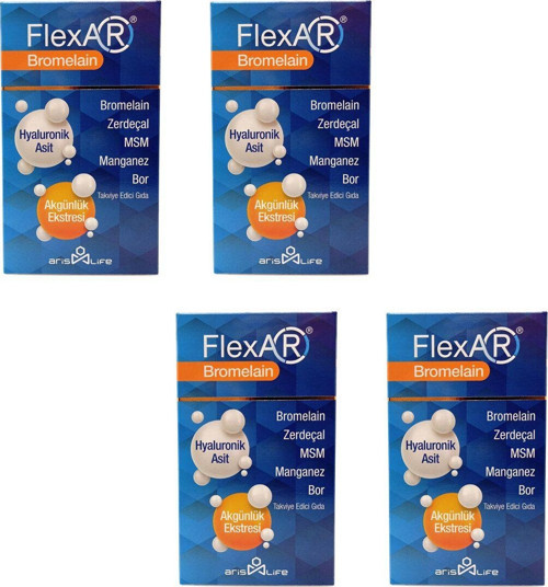 FlexAR Bromelain 30 Tablet 4'lü Paket