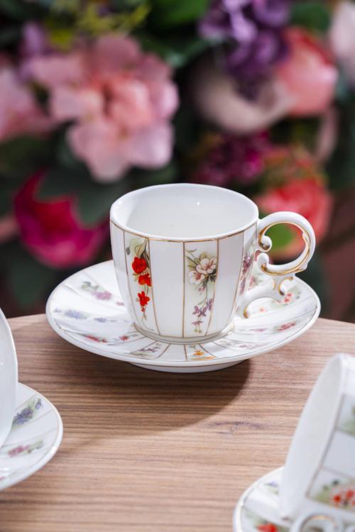 ACAR Gisele 6 Kişilik Kahve Fincan Takımı - 100 ml