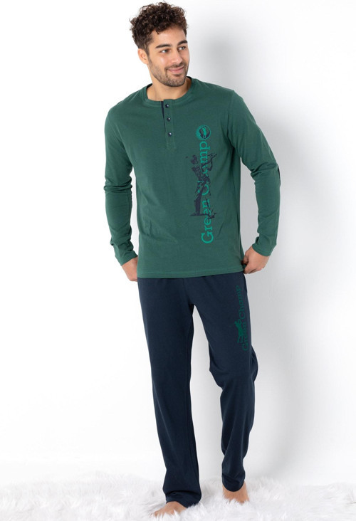Erkek Yeşil Pijama Takımı