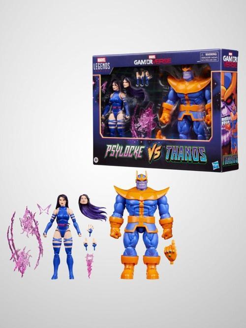 Legends Gamerverse Psylocke vs Thanos (Retro Video Game) İkili Aksiyon Figür Seti