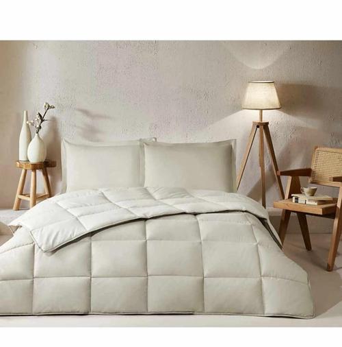 %100 Pamuk (Çarşafı Lastikli) Tek Kişilik Yatak Seti-Colourist Kum Beji Vanilya