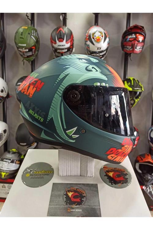 AXXIS Draken S Simian B4 Mat Fluor Orange Kapalı Kask