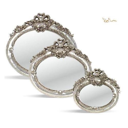 Çiçek 3'lü Ayna Gümüş