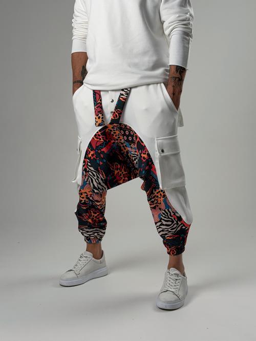 Erkek Garni Etnik Desenli Spor Şalvar COC2571