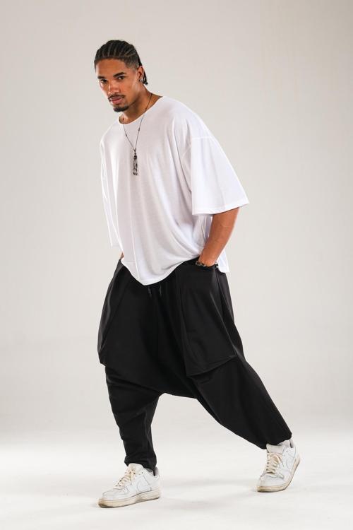 Avangard Siyah Şalvar COC1889