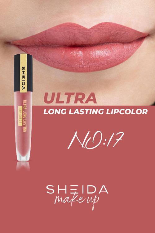 Long Lasting Uzun Süre Kalıcı Mat Likit Ruj - Yoğun Pigment & E Vitaminli Formül - No 17