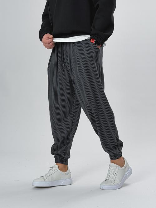 İnce Çizgili Pileli Erkek Yarım Şalvar COC2535