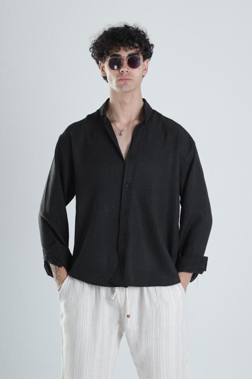 Siyah Pamuk Gömlek COC1364