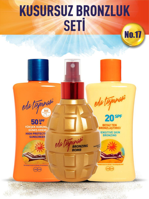 Kusursuz Bronzluk Seti no.17 Bomb+BeyazT+Spf50+ (EGX18-EGX19-EGX38)
