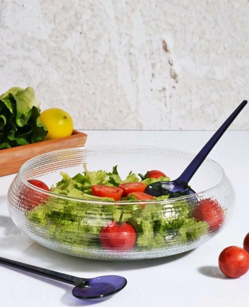 California Kaşıklı Cam Salata Tabağı 30 Cm