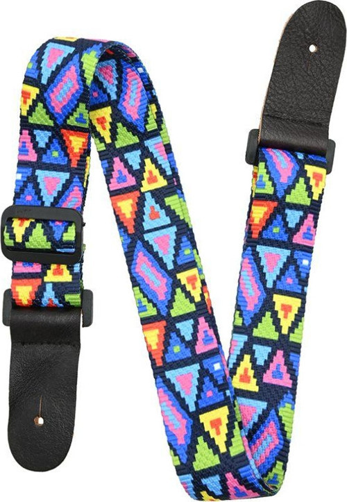 Guitars Neon Tribal Desenli Renkli Gitar Askısı