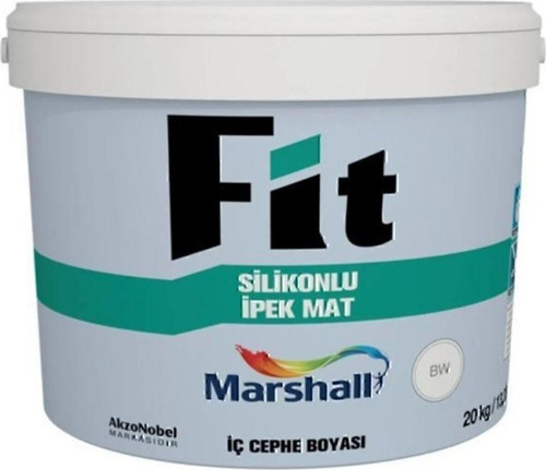Fit Silikonlu Sedef Işıltısı Rengi Ipek Mat Silinebilir Iç Cephe Duvar Boyası 20 Kg