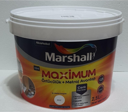 Maximum Silikonlu Ipek Mat Boya 2,5 Lt Kum Beji