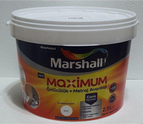 Maximum Silikonlu Ipek Mat Boya 2,5 Lt Çakıltaşı