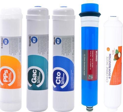 Kapalı Kasa Su Arıtma Cihazı 5 Li Inline Filtresi Seti 5 Aşamalı Lg & Kuno Membran