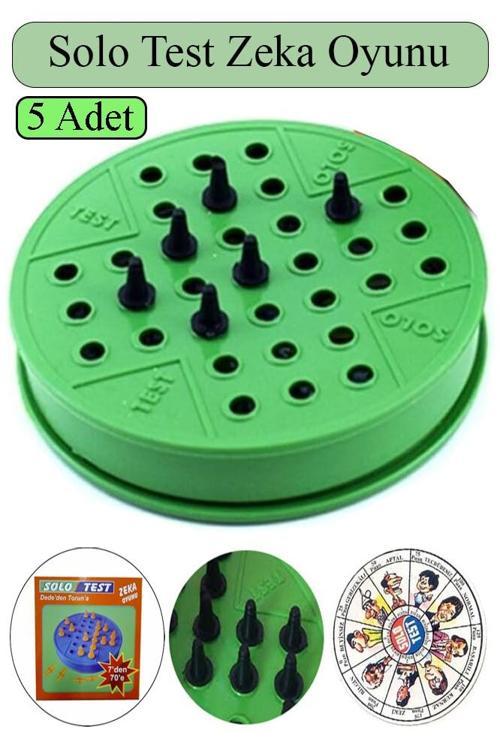 Solo Test Zeka Oyunu 5 Adet Plastik Solotest Beyin Jimnastiği Oyuncak Karne Sınıf Çocuk Hediyesi Dededen Toruna Nostalji