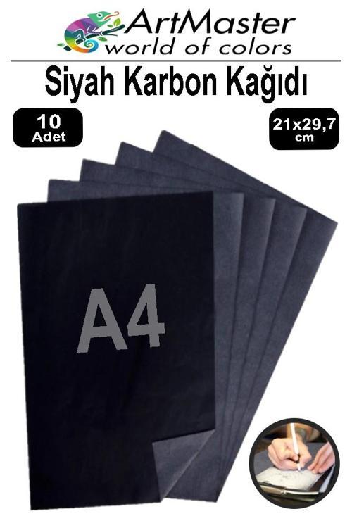 Karbon Kağıdı A4 Siyah 10 Adet 21x29,7 cm Transfer Kağıdı Kopya Kağıdı Renkli Karbon Kağıdı Ahşap Seramik Metal Cam