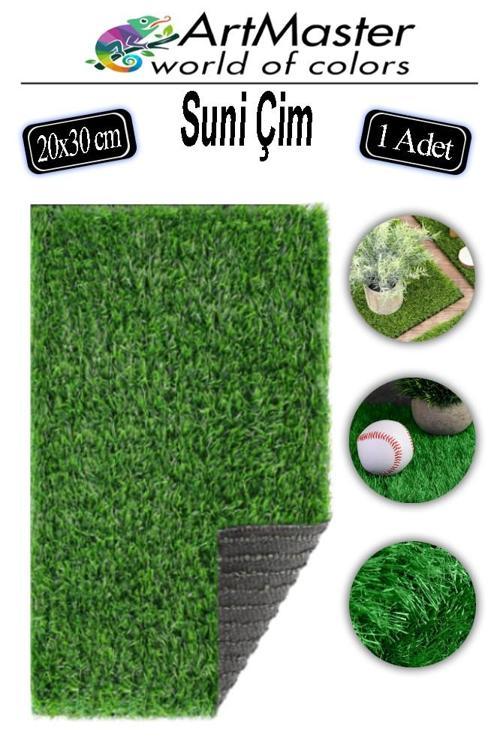 Yapay Çim 20x30 cm 1 Adet A4 Boyutunda Dekoratif Maket Çim Yapay Çim Halı Teraryum Suni Çim Süsleme