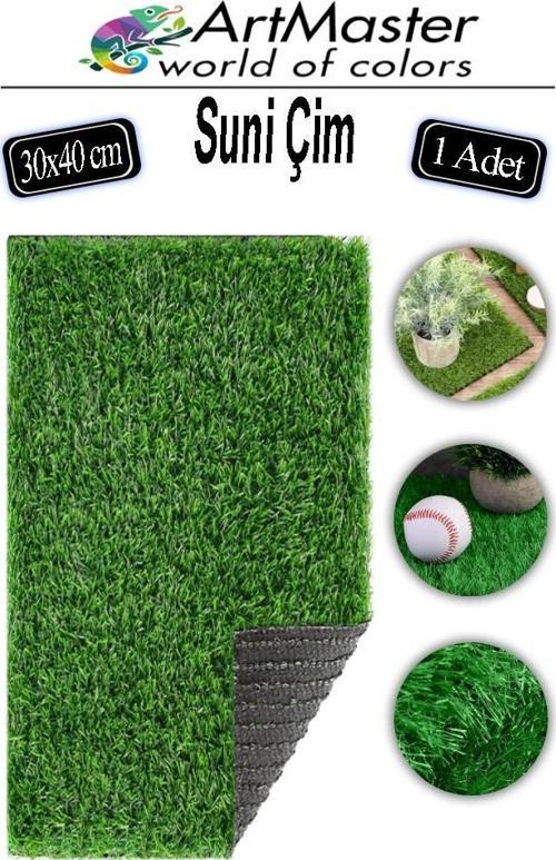 Yapay Çim 30x40 cm 1 Adet A3 Boyutunda Dekoratif Maket Çim Yapay Çim Halı Teraryum Suni Çim