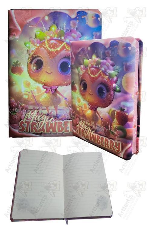 Kokulu Not Defteri 1 Adet Puffy Cute 13x18cm 96 Yaprak Çizgili Pofuduk Defter Kız Hediye Defter