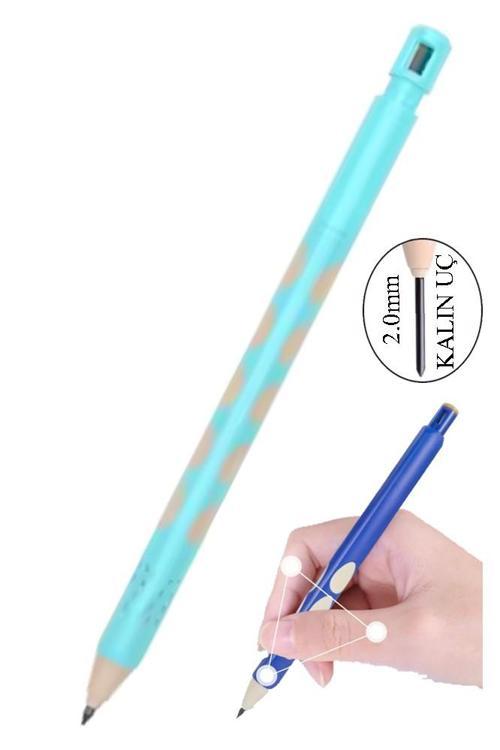 Kalın Uçlu Versatil Kalem 2.0 mm 1 Adet Kalın Uçlu Başlangıç Kalem 2,0mm Sınav Kalemi 2.0 Mekanik Uçlu Kurşun Kalem