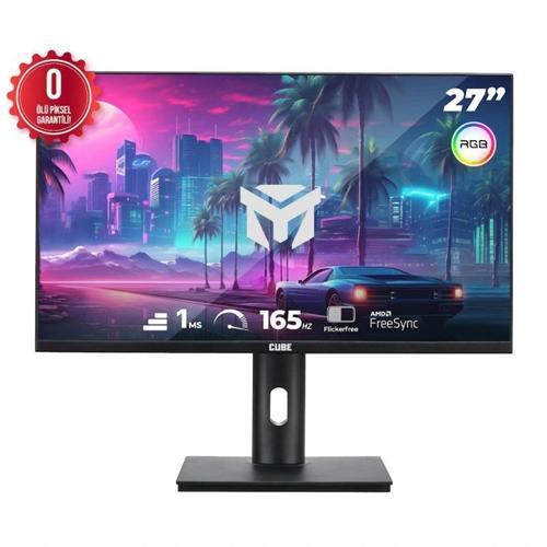27 Cube Pa-27v165f Va 1ms 165hz 2xhdmı 2xdp 2k Qhd 2560x1440 Freesync Yukseklık Ayarı Vesa Pıvot Rgb