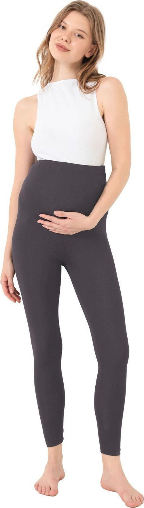 Füme Esnek Yüksek Bel Hamile Tayt