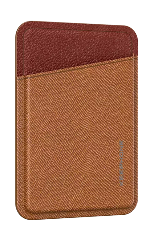 Locky Deri Magsafe Kartlık - Turuncu