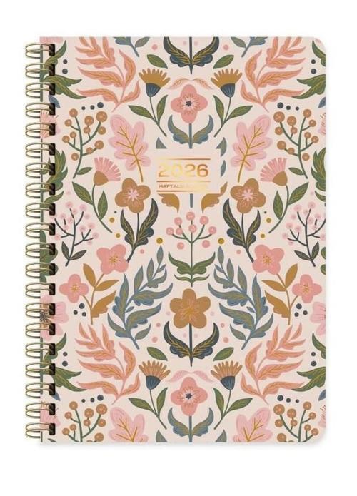 Keskin 2026-A5 Spr.Sert Kp.Haftalık Ajanda - Bahçe