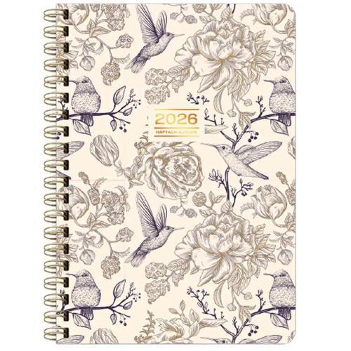 Keskin Spiralli Haftalık 2026 Ajanda A5 Lirik