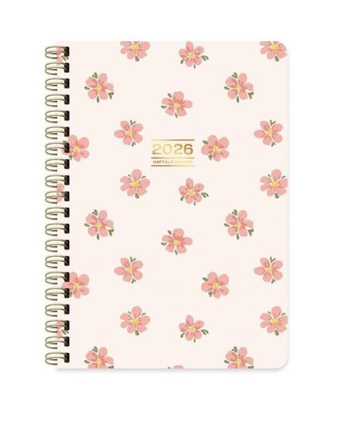 Keskin 2026-A5 Spr.Sert Kp.Haftalık Ajanda - Açelya