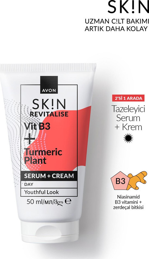 SK!N Tazeleyici Krem + Serum 50 Ml.