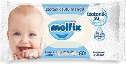 Hassas Ciltler Için Izotonik Sulu Mendil 60 Yaprak