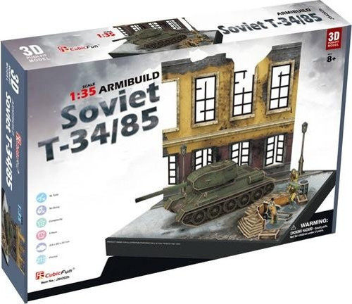 CubicFun-3D Puz.Soviet T34/85 Dioroma Set