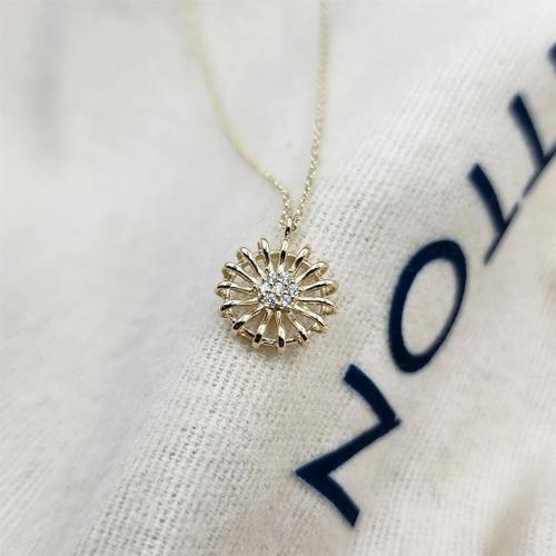 Altın Kolye - Anturajlı Taşlı Enerji Kolyesi - Altın Enerji ve Şans Minimal 14 Ayar Altın Kolye