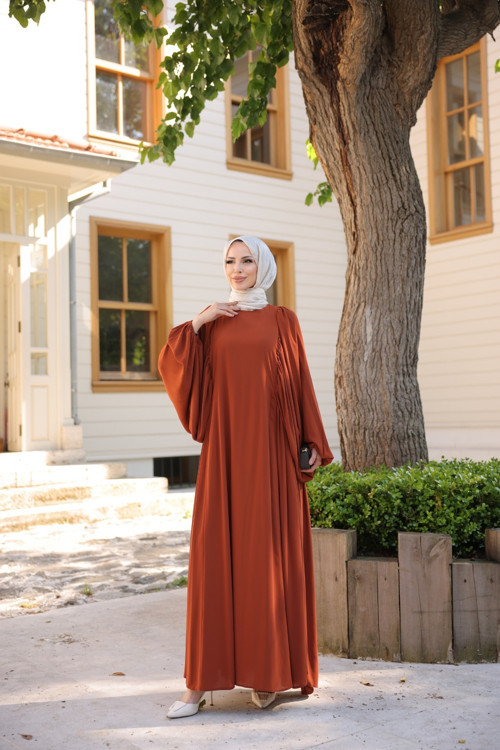 Firuze Elbise 8008 Kiremit