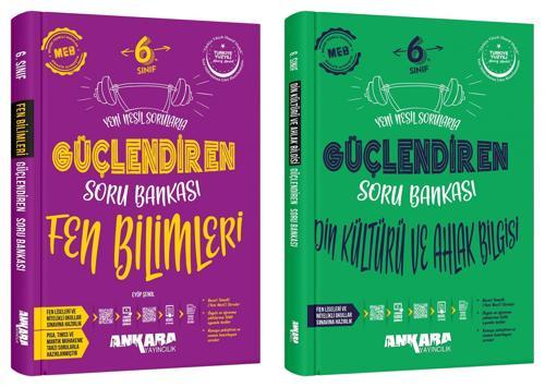 Ankara 2025 6. Sınıf Fen Bilimleri + Din Kültürü Güçlendiren Soru Bankası Seti 2 Kitap Güncel Müfredat