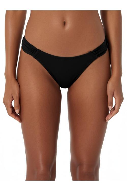 Siyah Çok Dar Kalıp Kalın Kenarlı Bikini Altı