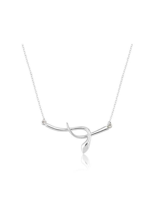 Gümüş Kolye - Yılan Desenli 925 Ayar Gümüş Kolye