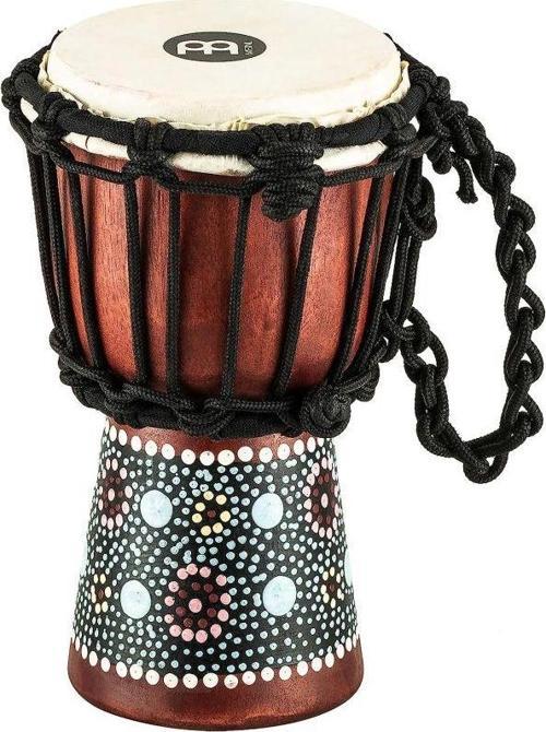 HDJ8-XXS African Style XX-Small Djembe (Red Flower Desing)